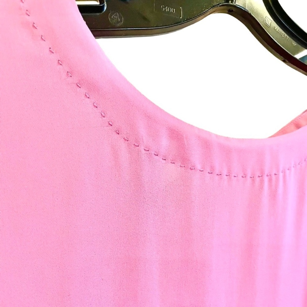 Kobi Halperin Luanne Silk Ruffle Bell Sleeve Blouse Pink Size S - Picture 7 of 11